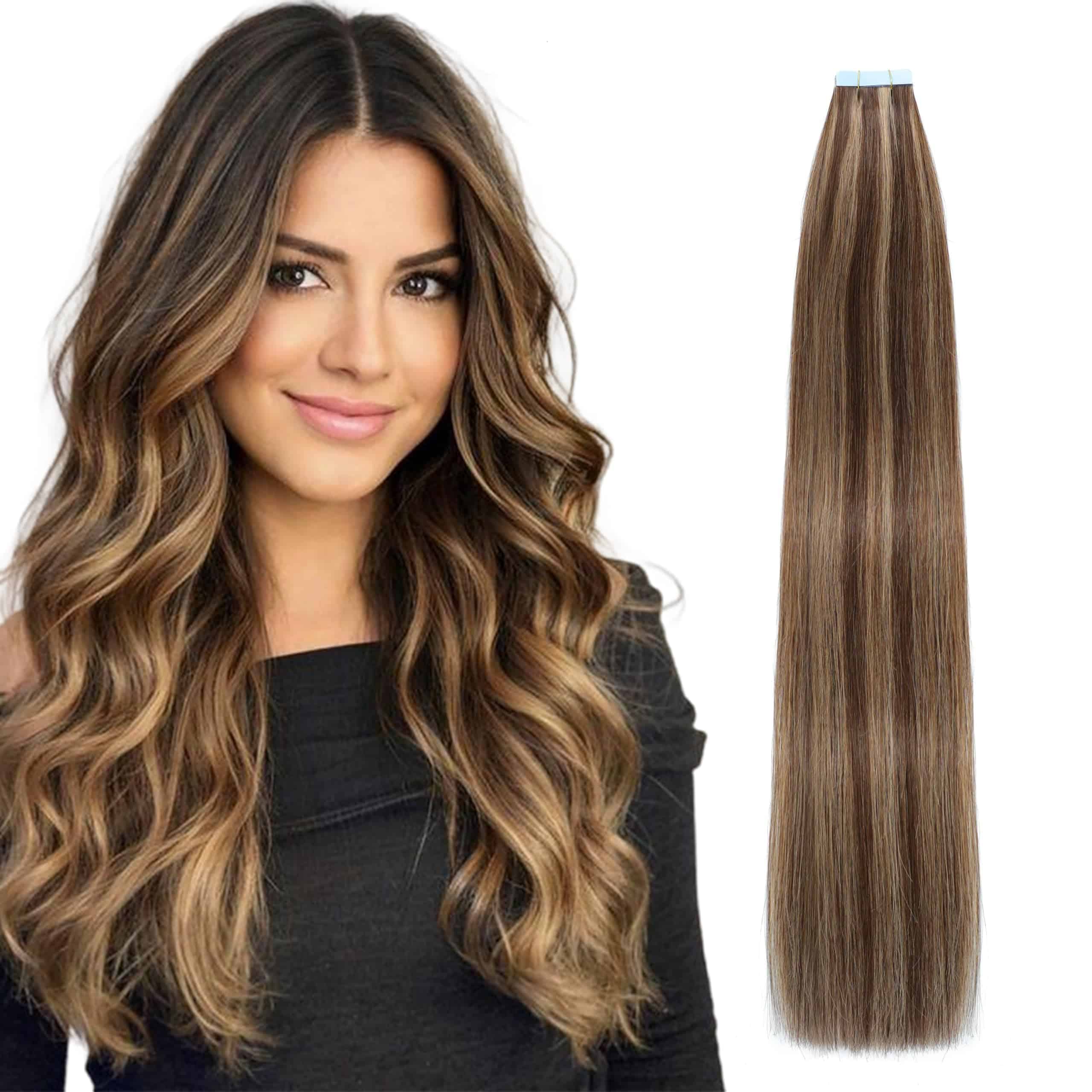 Extensiones de Cabello de Pelo Humano en Cinta Lveyan, 16