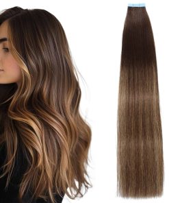 Extensiones de Cabello Tape in de Cabello -Marrón Chocolate