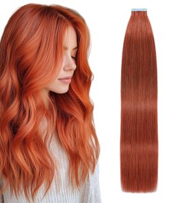 Extensiones de Cabello Adhesivas de Pelo Humano 16 Pulgadas