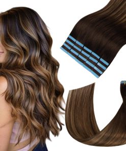 Extensiones de Cabello con Cinta de Pelo Humano Lveyan, 14