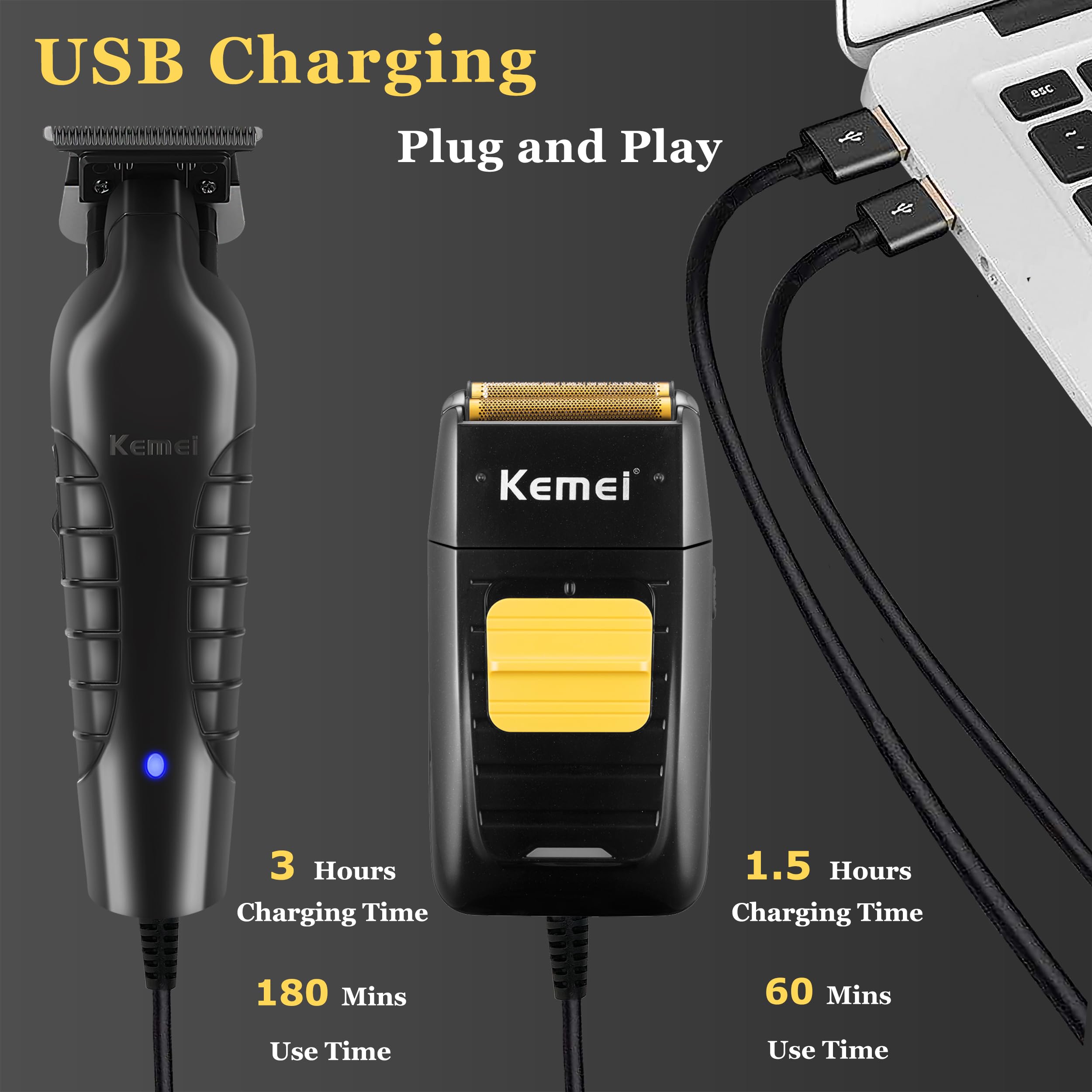 Cortadora de Cabello Profesional KEMEI para Hombres - Imagen 7