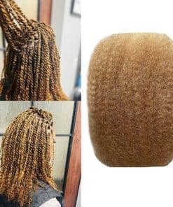 Cabello Humano Rizado Afro para Trenzas Kinky-Curly Afro