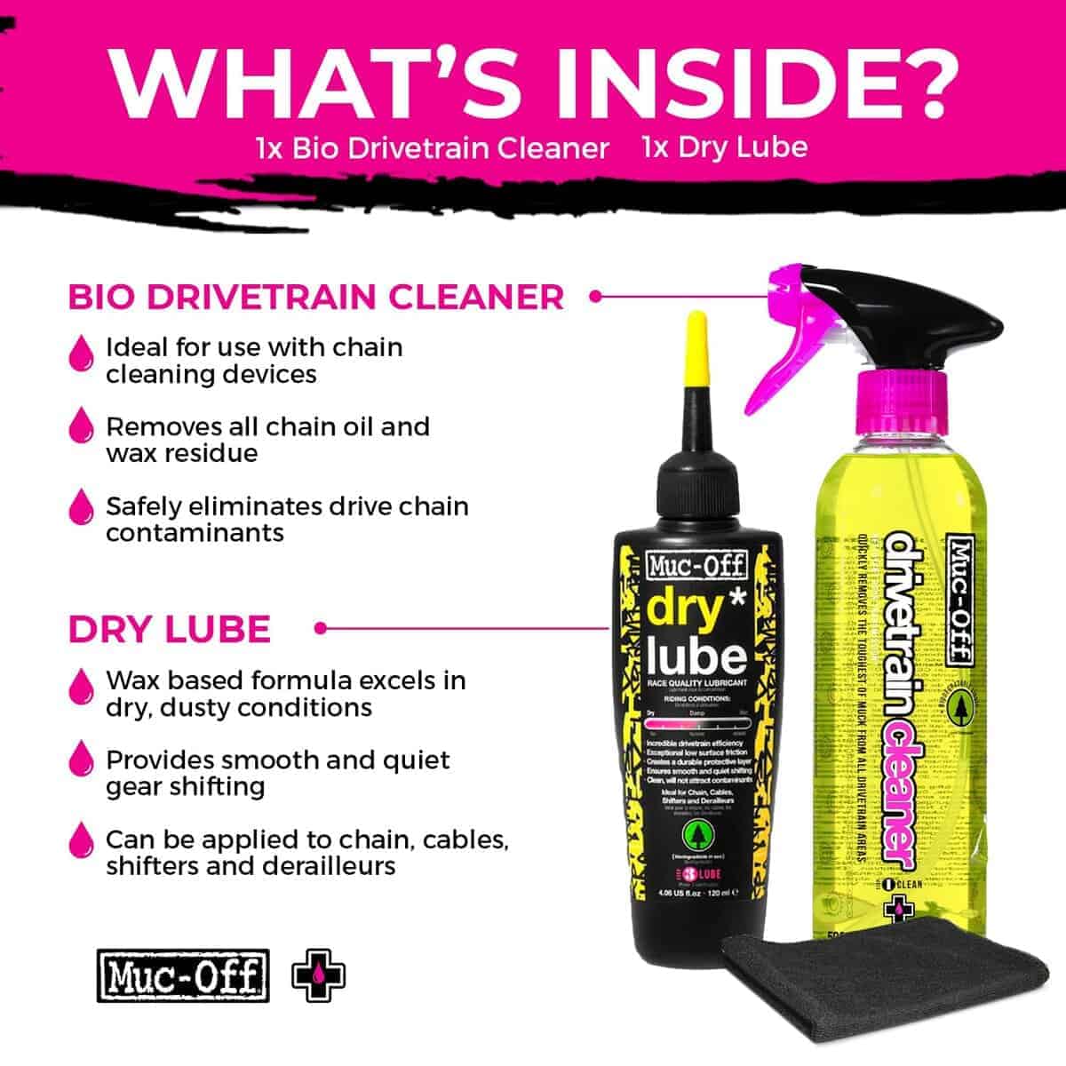 Paquete de Limpieza de Transmisión Muc-Off Bio 500ml y - Imagen 3