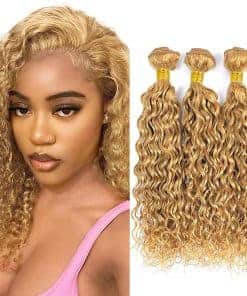 Paquetes de Cabello Humano Rubio Miel 14 16 18 Pulgadas