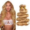 Mechones de Cabello Humano Rubio Miel 14 16 18 Pulgadas
