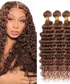 Paquetes de Cabello Humano Onda Profunda 14 16 18 Pulgadas