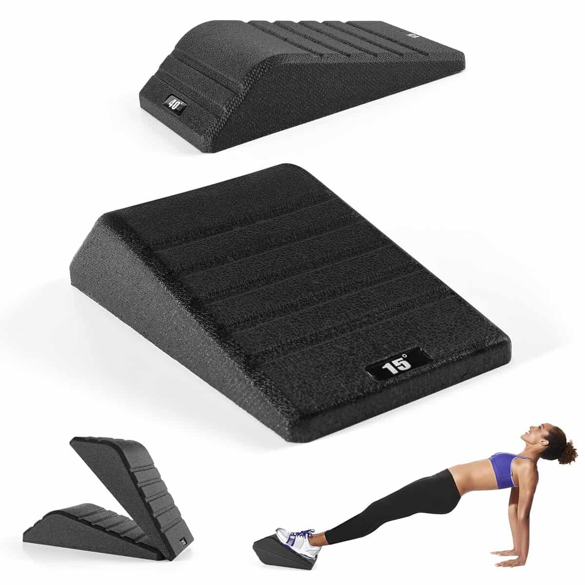 Bloque en Cuña para Sentadillas 2 Piezas Tablero de