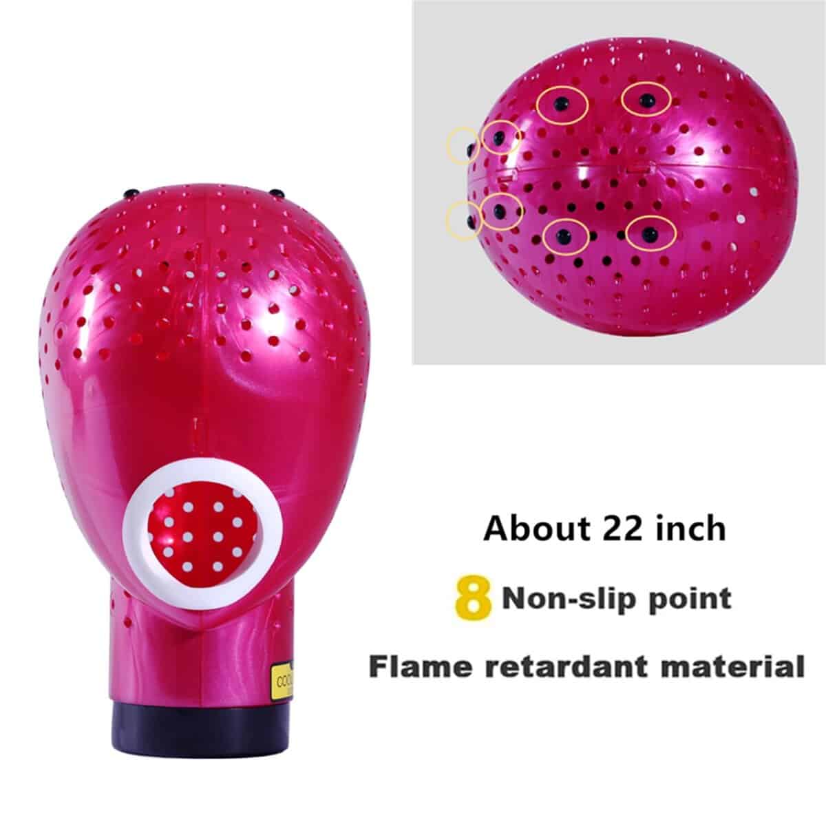 Soporte de secador de pelo HOMEGOAL para cabeza de peluca - Imagen 4