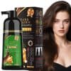 Shampoo para Tinte de Cabello Negro 6-en-1 Fórmula Herbal