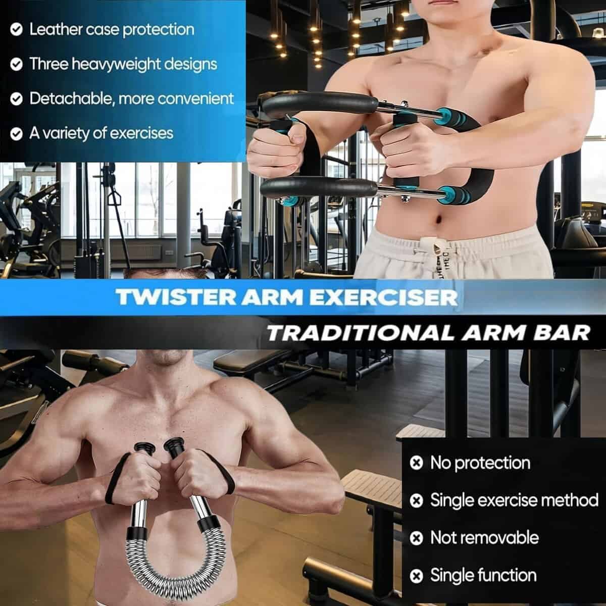 ReeRaa Twister Arm Trainer, Ejercitador de Muñecas y - Imagen 5