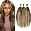 Extensiones de Cabello Humano Kinky Straight P4/613