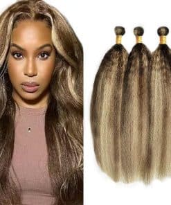 Extensiones de Cabello Humano Kinky Straight P4/613