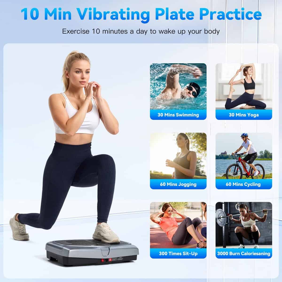 Placa de Vibración, Masajeador de Drenaje Linfático, - Imagen 4