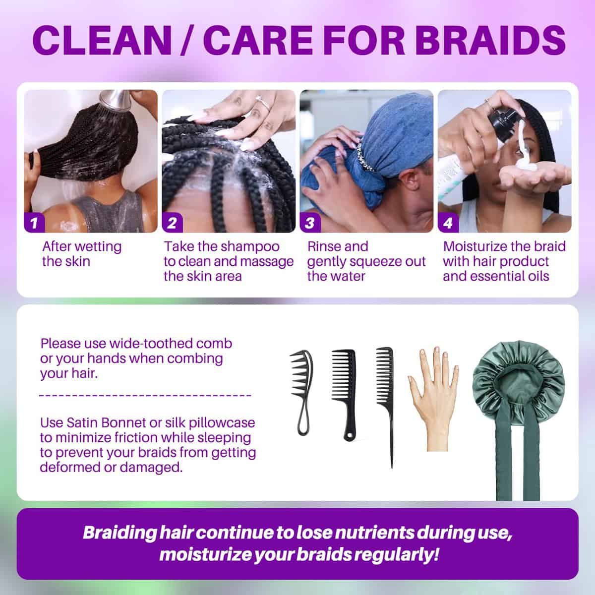 Cabello trenzado humano para trenzas boho, trenzas boho de - Imagen 10