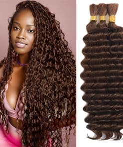 Cabello trenzado humano para trenzas boho, trenzas boho de