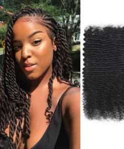 22 Pulgadas Afro Rizos a Granel Cabello Humano 100% 4C