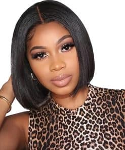 Pelucas de Encaje Frontal 13x6 CDHFARMD Bob de Cabello