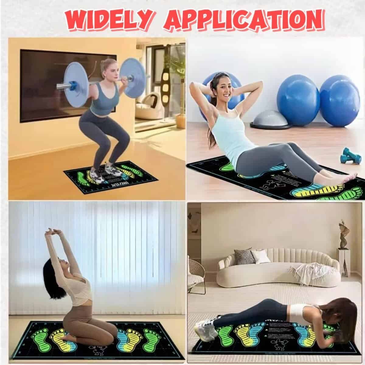 BWZYdy almohadilla premium de sentadillas con posición de - Imagen 6