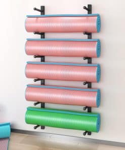 Estante de Almacenamiento para Tapetes de Yoga (Negro, 5
