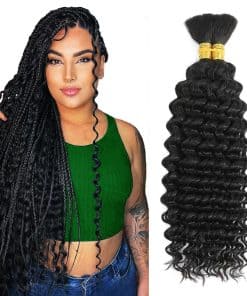 Cabello para Trenzas Humanas para Trenzas Boho 12A Onda