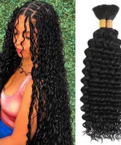 Cabello para Trenzar Humano para Trenzas Boho Rizadas