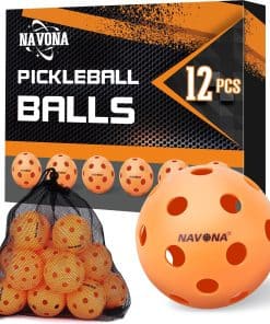 Navona 12 Pack Premium 26-Holes Pelotas de Pickleball