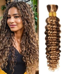 4/27 Pelo Rizado en Volumen de Onda Profunda Rubia Miel