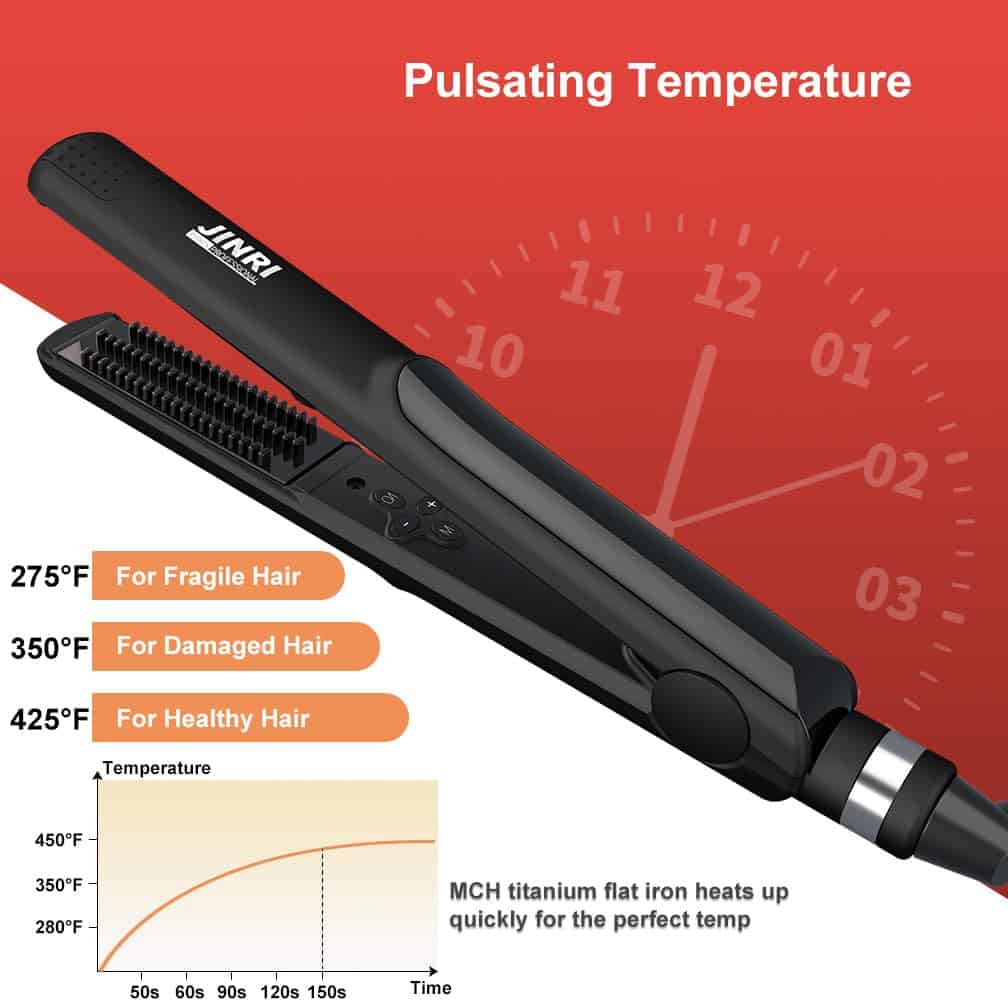Plancha para el cabello JINRI, Volumen Exuberante, - Imagen 6