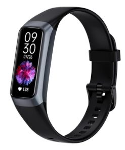 Rastreador de fitness con monitor de ritmo cardíaco 24/7,