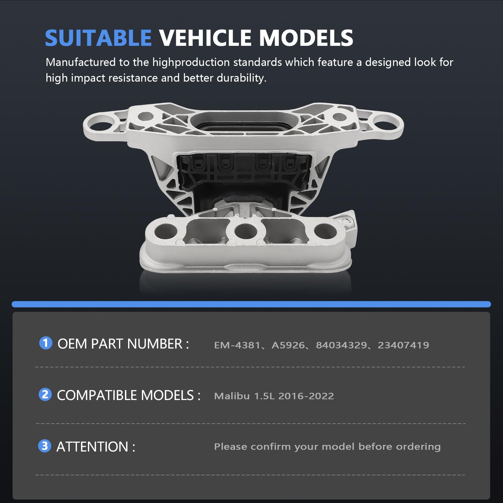 Soporte de motor delantero derecho para Malibu 1.5L - Imagen 8