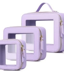 Bolsa de Maquillaje Transparente Pinkmik a -Morado