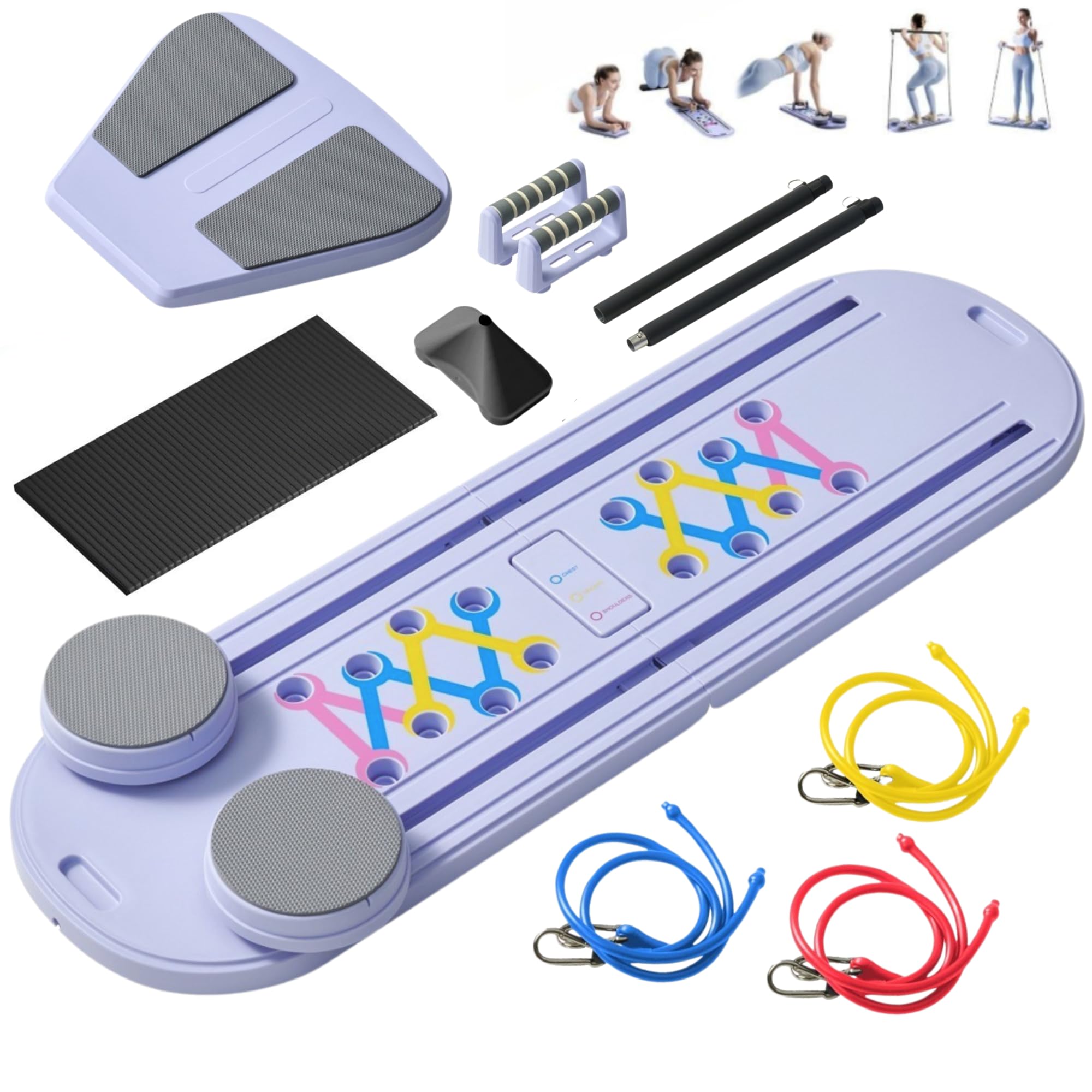 Tablero de Pilates Reformer - Juego de Ejercicio Completo