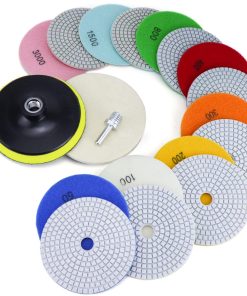 Juego de Pulido de Diamante de 5 Pulgadas con Almohadillas