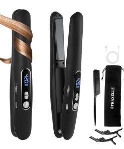 Plancha de Pelo y Rizador Inalámbrico Straxelle 2 en 1,