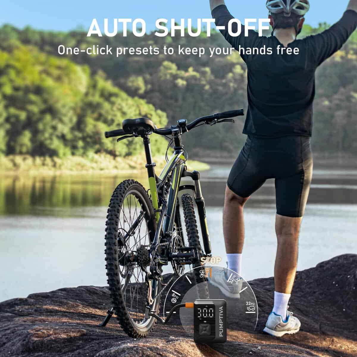 Inflador de neumáticos Compresor de aire -Negro - Imagen 4