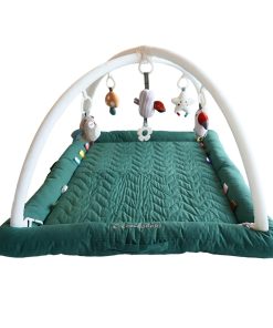 Gimnasio para Bebés CoocooBaby con 5 Juguetes -VerdeSalvia