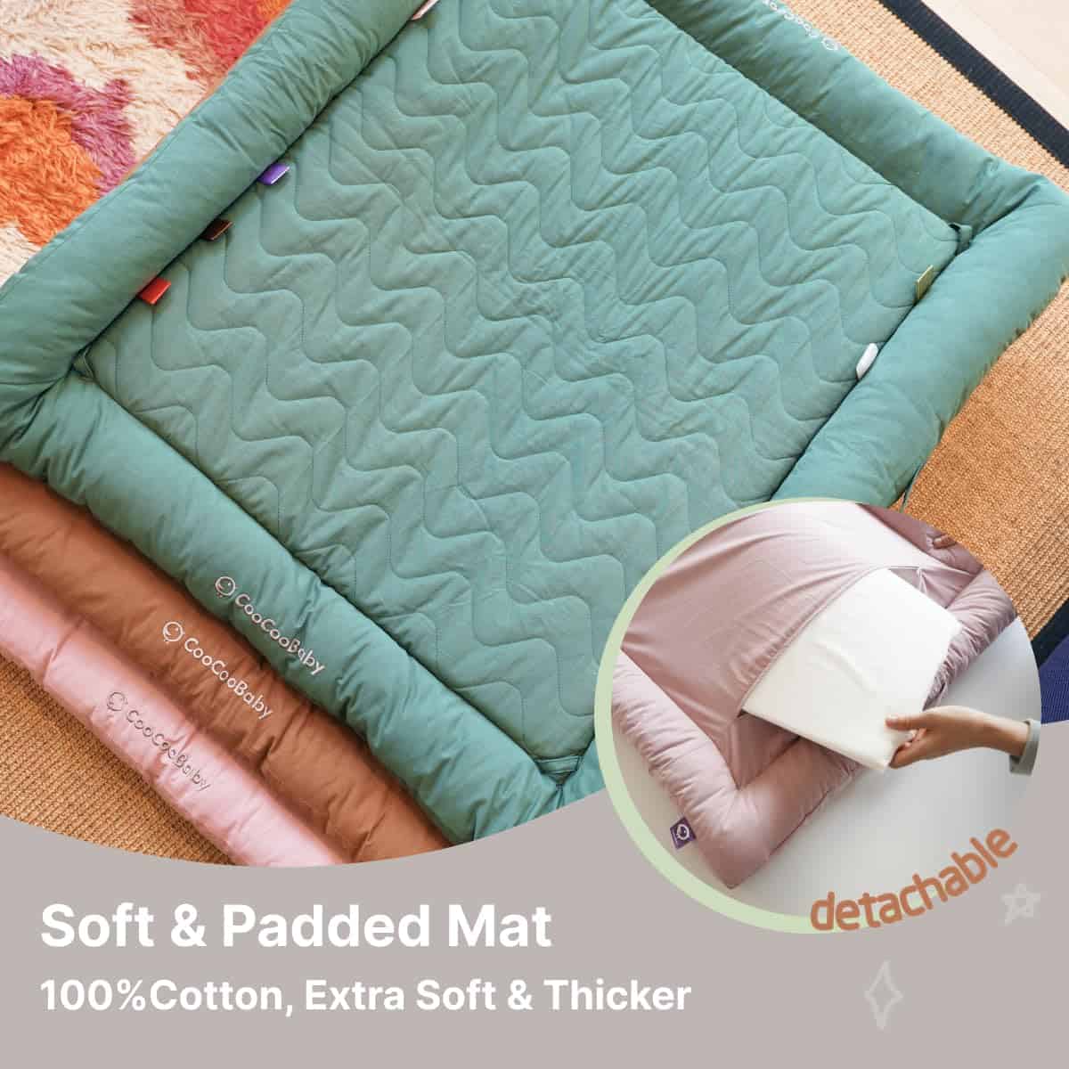 Gimnasio para Bebés CooCooBaby con 5 Juguetes -Gris_02 - Imagen 3