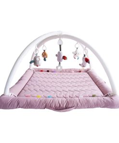 Gimnasio para Bebés CoocooBaby con 5 Juguetes -Mistyrose