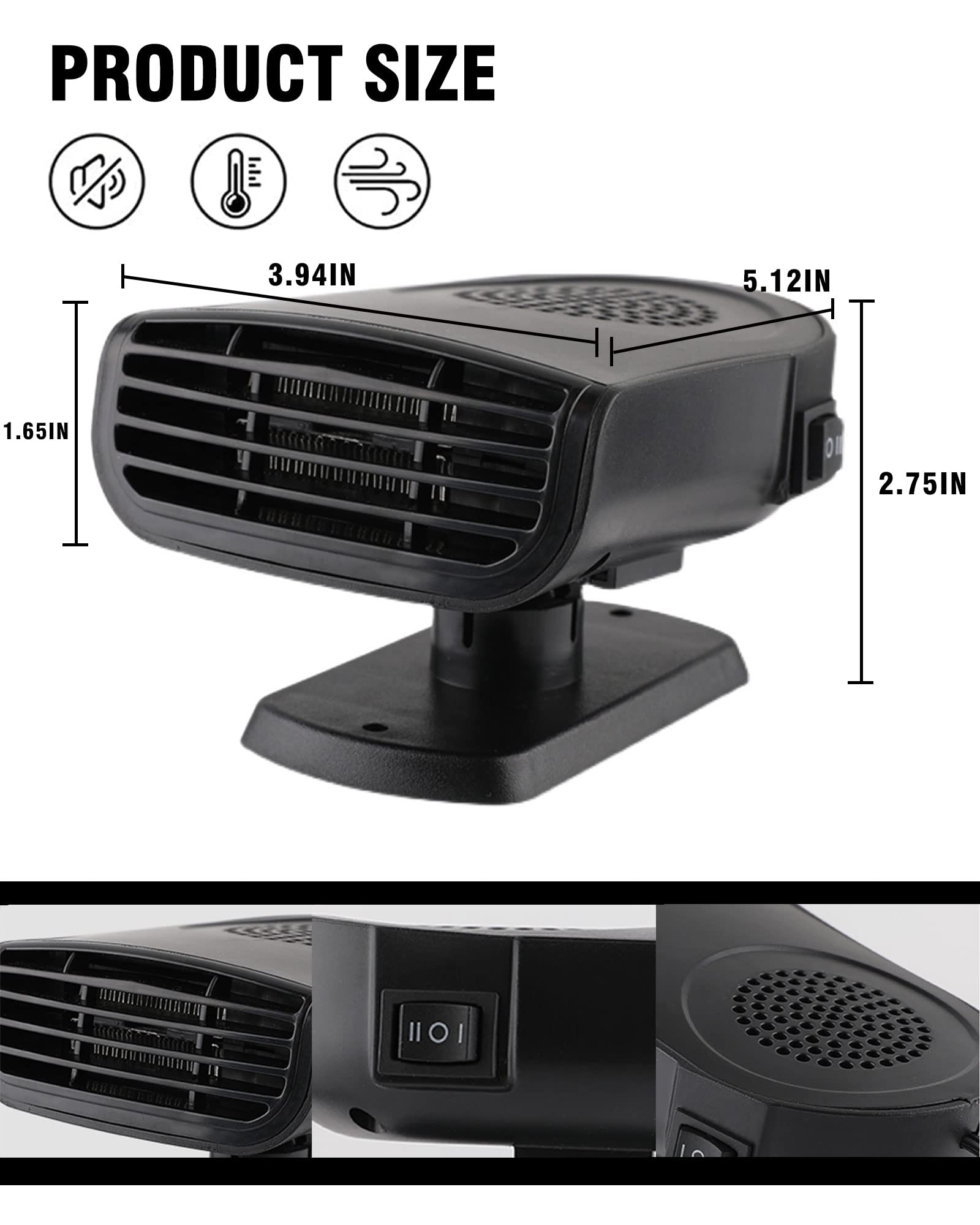 Calentador de Coche Portátil: Calentador de Descongelación - Imagen 7