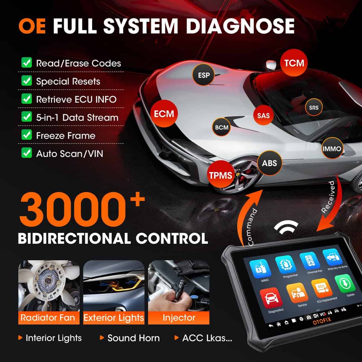 Escáner de diagnóstico de todos los sistemas OTOFIX IM1, - Imagen 6
