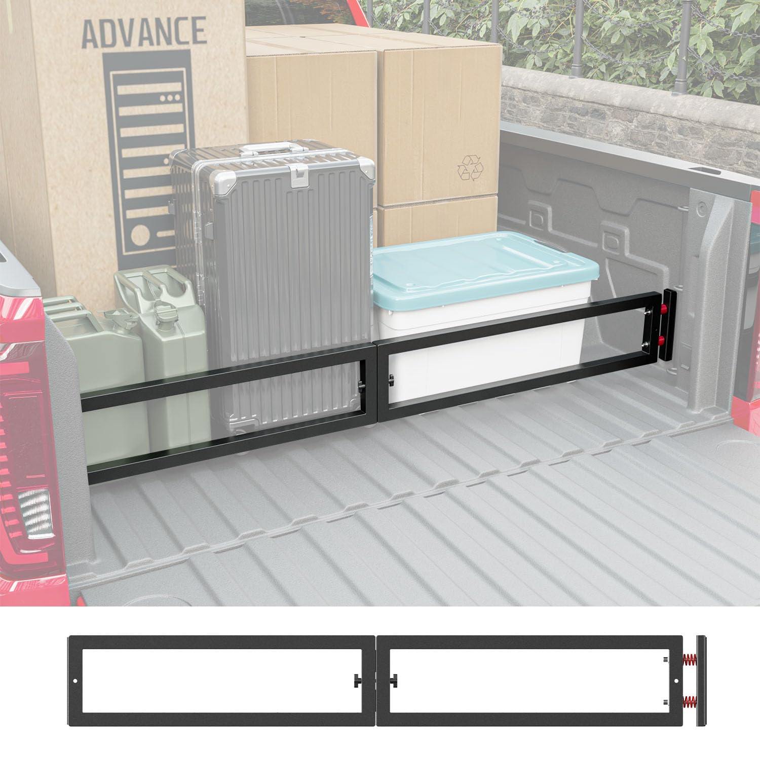 Divisor de cama de camión CZmenghe Compatible con Chevy