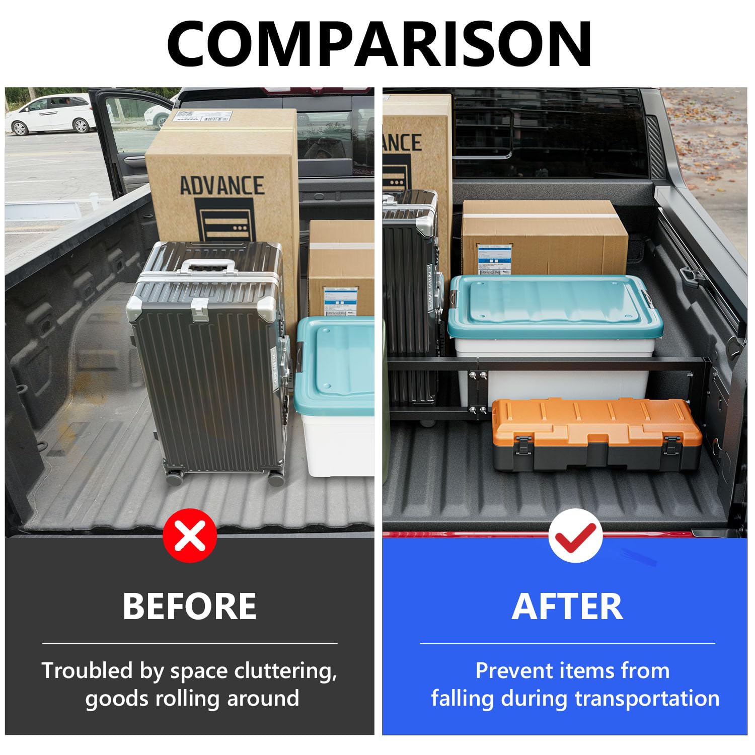 Divisor de cama de camión CZmenghe Compatible con Chevy - Imagen 3