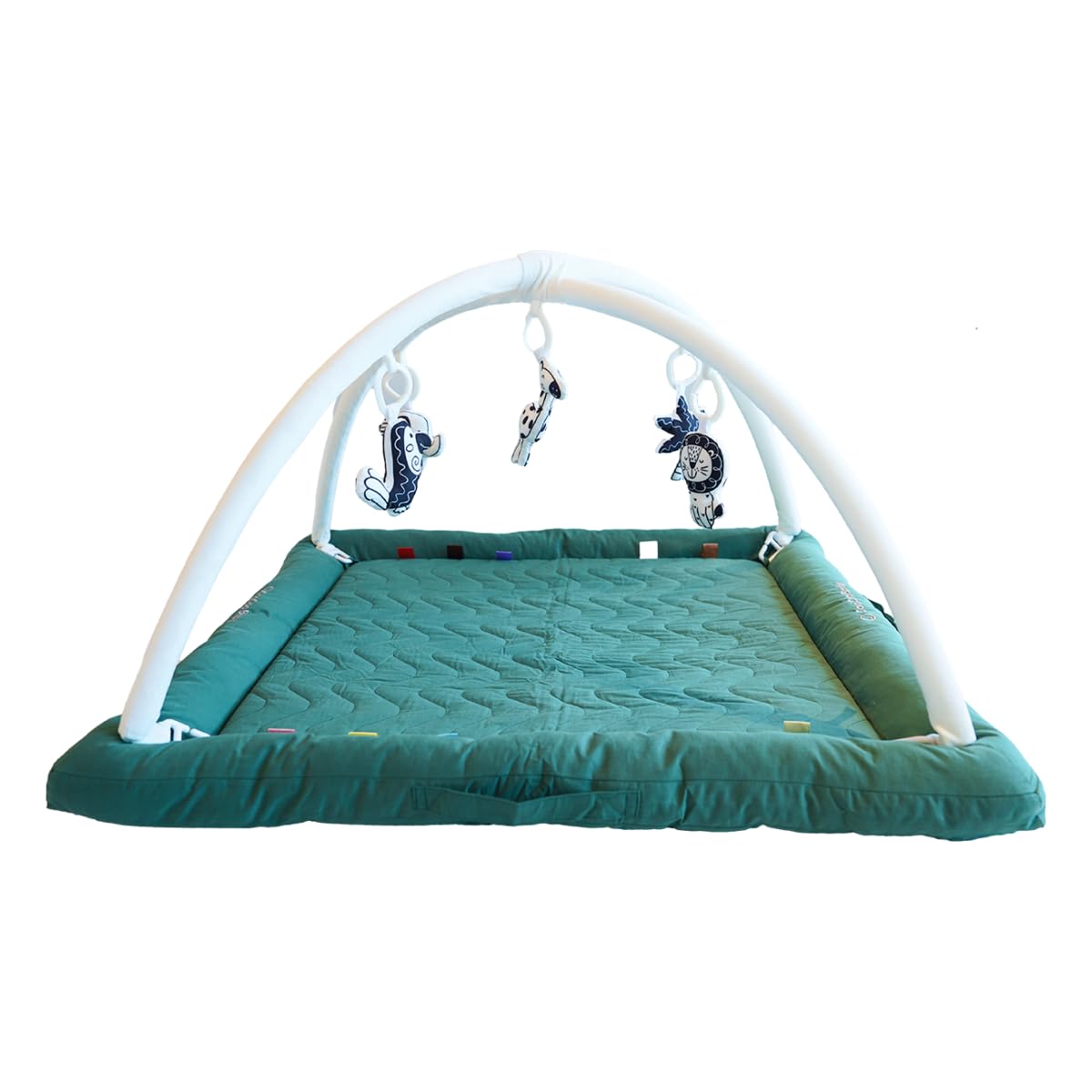 Gimnasio de Juegos CoocooBaby con 5 Juguetes Sensoriales,