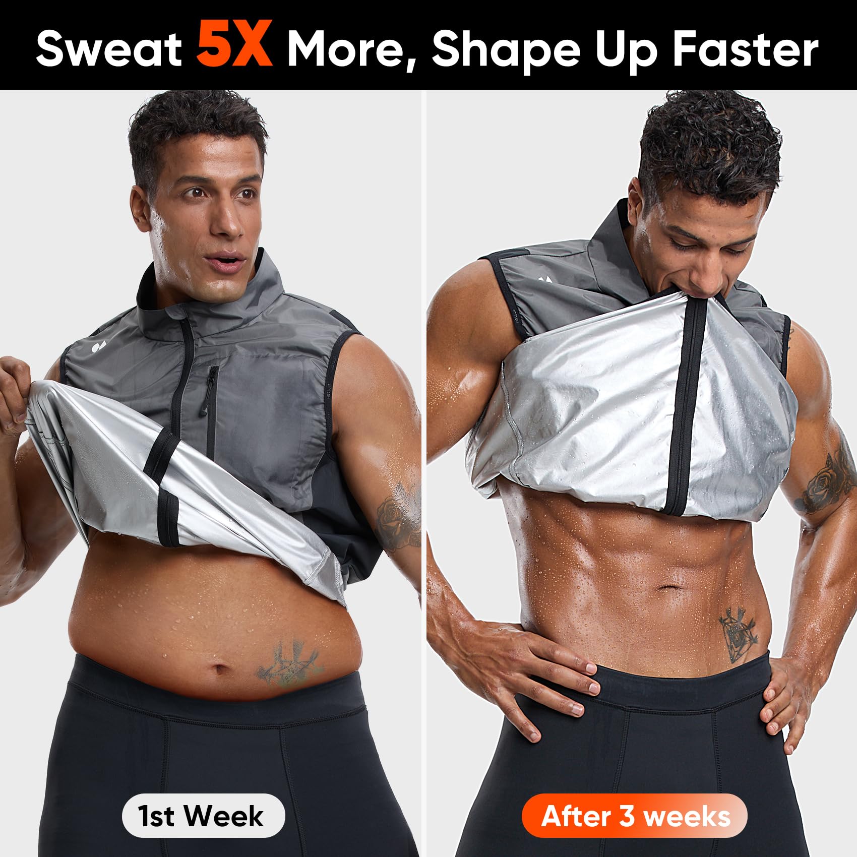 Chaleco de Sauna HOTSUIT para Hombres Chaqueta de Sauna - Imagen 5