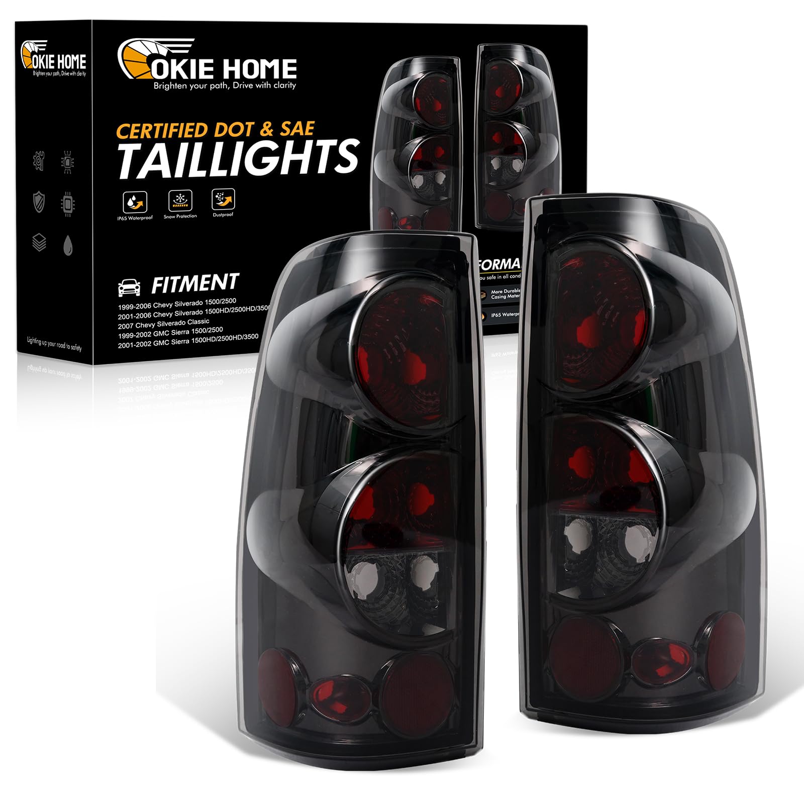 OKIE HOME Conjunto de luces traseras para 1999 2000 2001