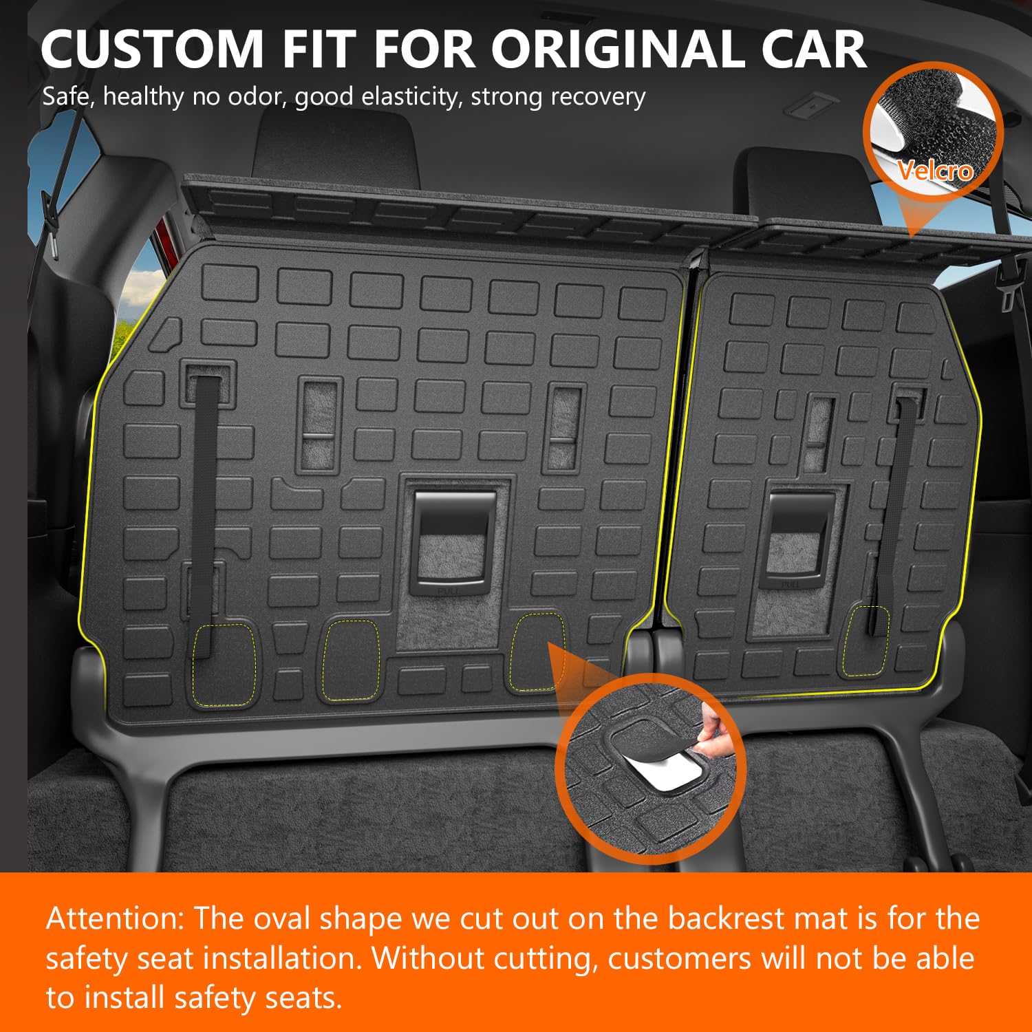 powoq 7&8 Seats Cargo Mat Compatible with 2021-2025 Toyota - Imagen 3