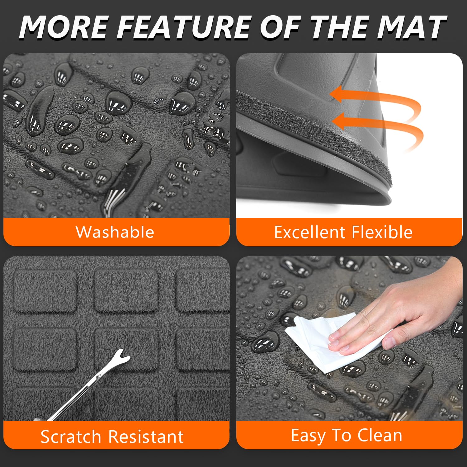 powoq 7&8 Seats Cargo Mat Compatible with 2021-2025 Toyota - Imagen 6