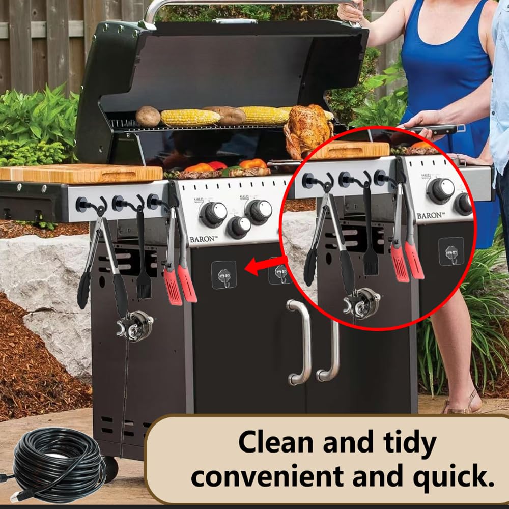 Organizador de Cables BUYBAR + 20 Ganchos de Parrilla para - Imagen 7