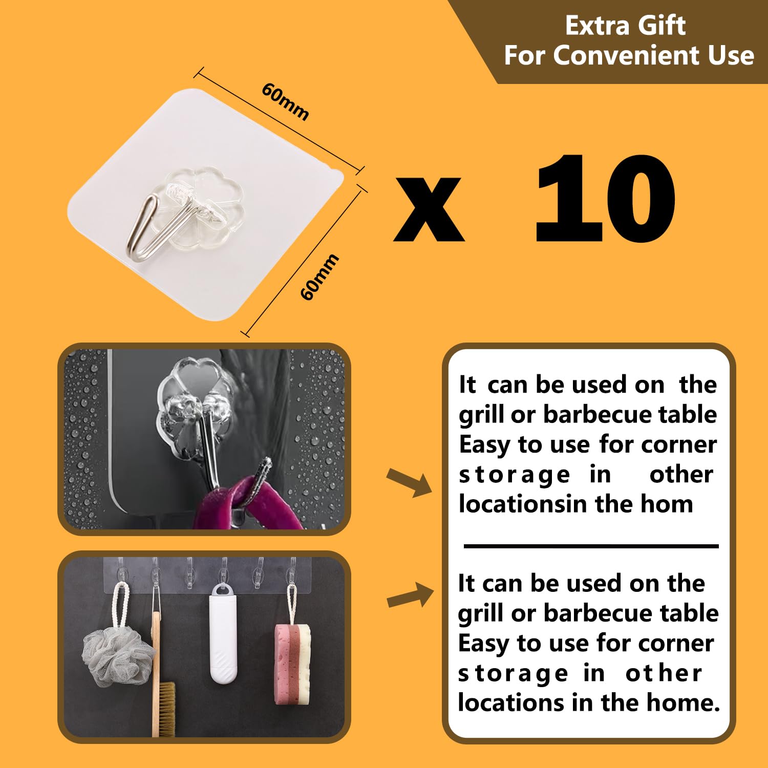 Organizador de Cables BUYBAR + 20 Ganchos de Parrilla para - Imagen 6