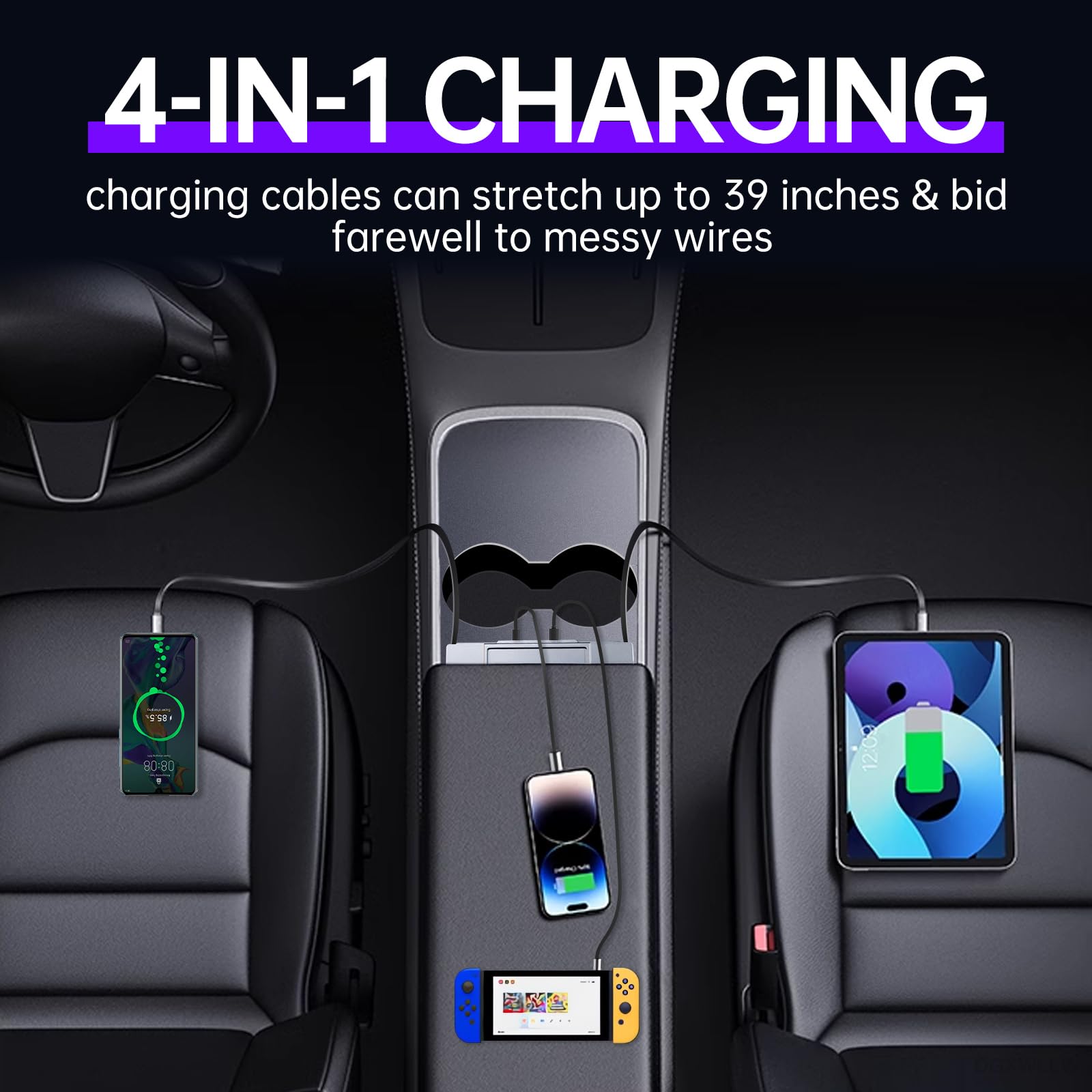 Hub USB DGXWLLW para Tesla Model Y 2020-2024 Model 3 - Imagen 5